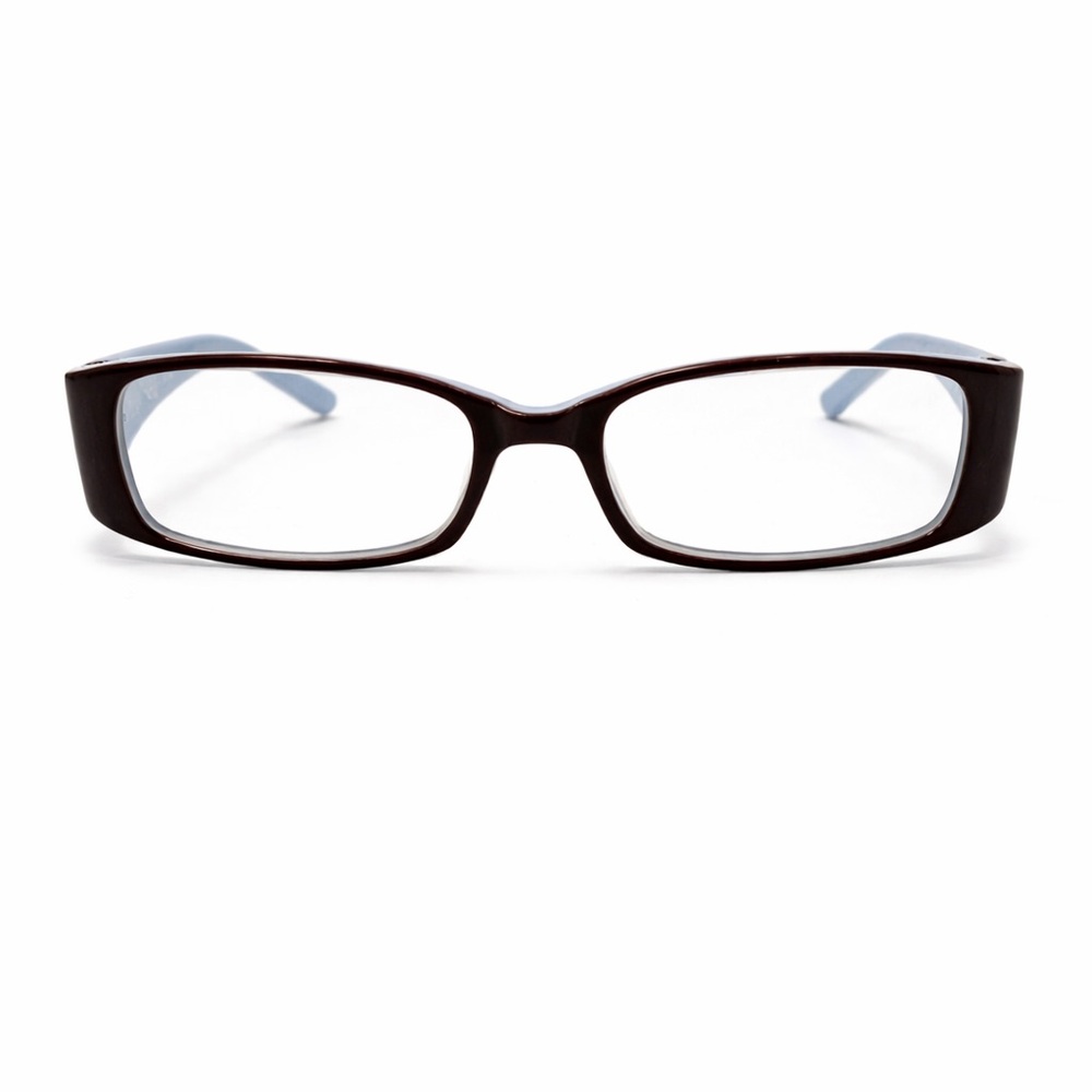 Jimmy Crystal Unisex New York Picasso Eyeglasses Blue Black Swarovski Rectangle